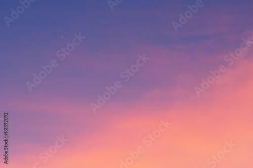 The beautiful sky on twilight time and a star background © Purit