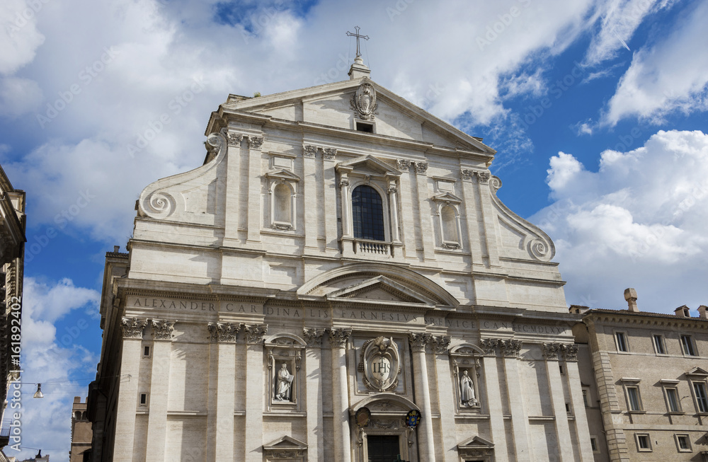Church of the Sacred Heart of Jesus in the center of Rome