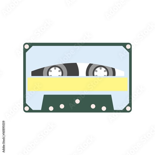Audio cassette tape vector illustration