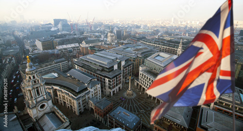Photography Brexit: UK flag and London