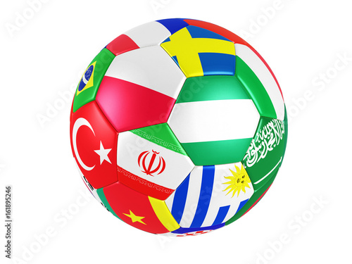 flag ball soccer photo