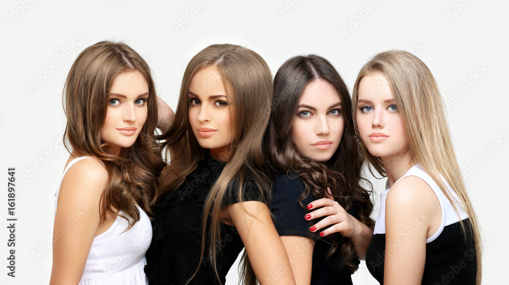 Friends.Beauty portrait of a young girls. Friends.Beauty portrait of a young girls.