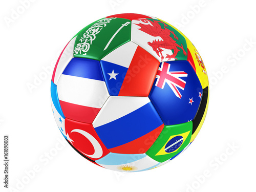 flag ball soccer photo