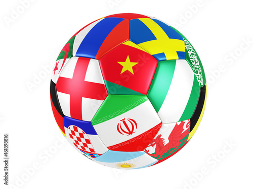 flag ball soccer photo