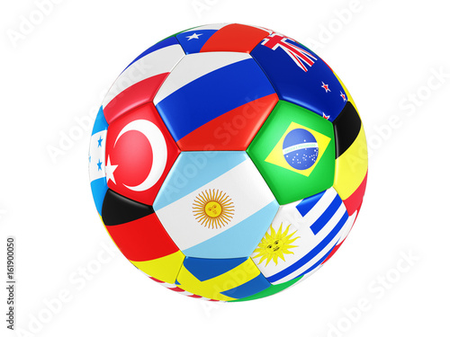 flag ball soccer photo