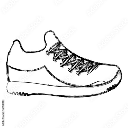 tennis shoe isolated icon vector illustration design