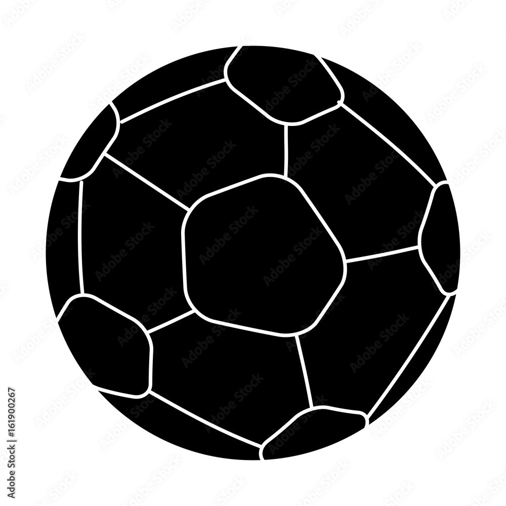 Naklejka soccer balloon isolated icon vector illustration design