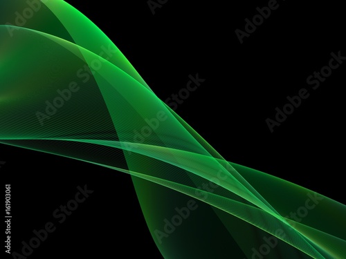 Abstract soft green wave design element © gojalia