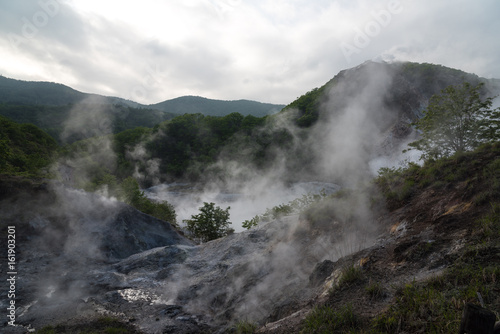 Oyunuma, Jigokudani (Hell Valley), Noboribetsu, Hokkaido Prefecture, Japan