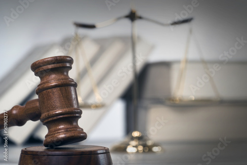 Фотография Law Composition on bright background