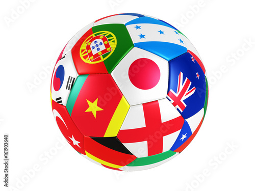 flag ball soccer photo