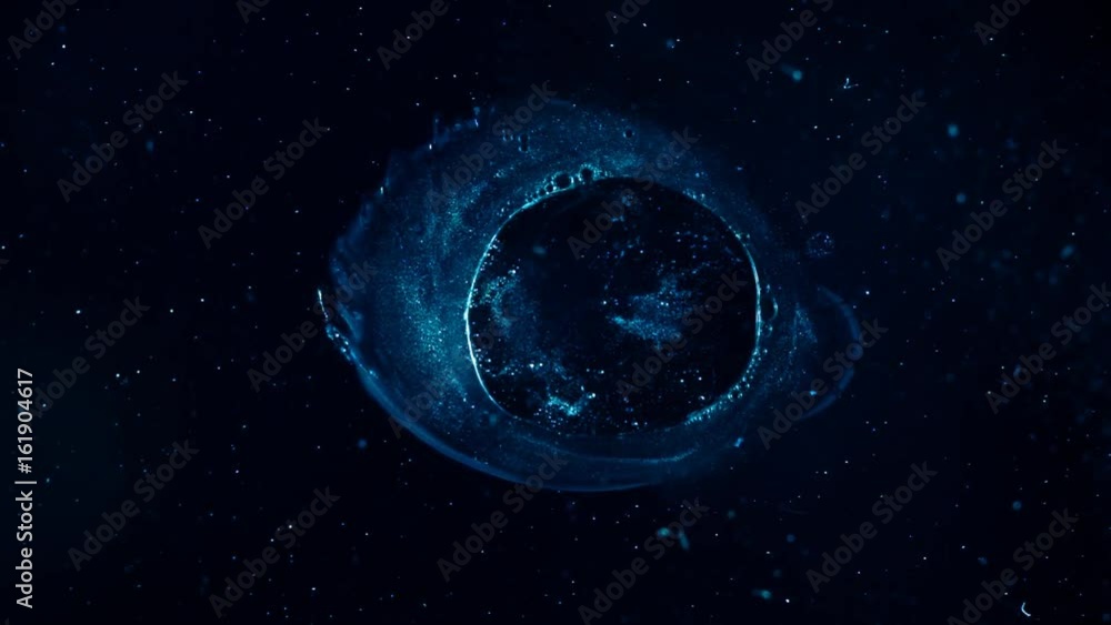 Drops of water, similar to outer space Drops of water, similar to outer space
