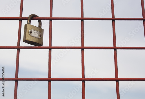 Padlock in the brige photo