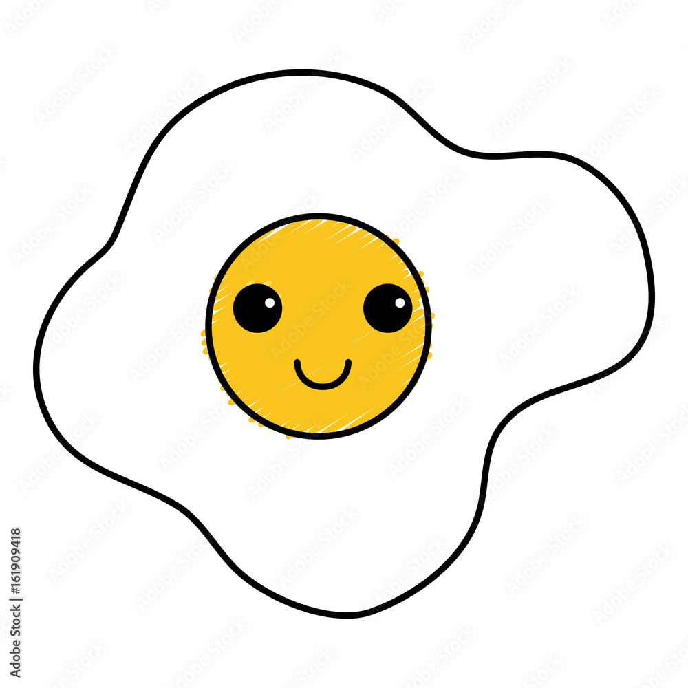 egg fried kawaii character vector illustration design egg fried kawaii character vector illustration design