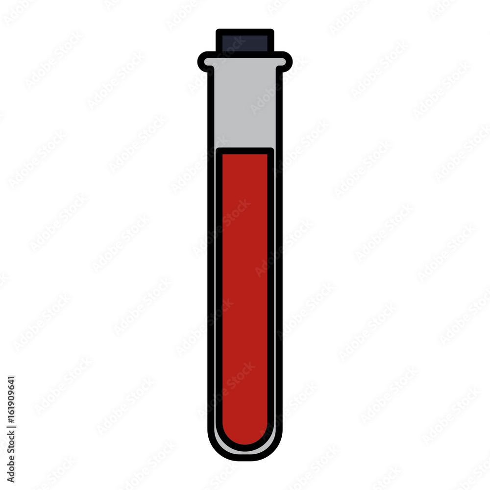 tube test with blood isolated icon vector illustration design tube test with blood isolated icon vector illustration design