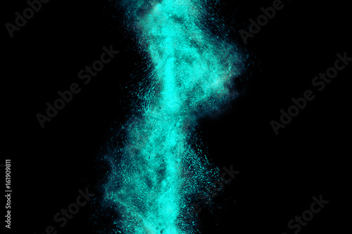 Abstract design of blue color on black background