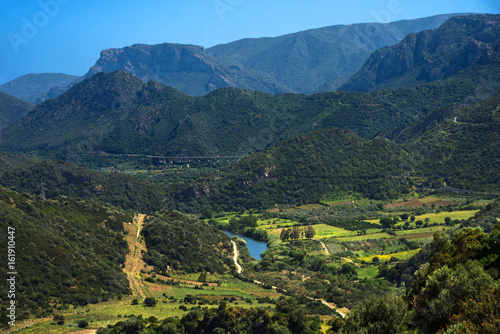 Panorama di campagna, Armungia, Sardegna, Italy photo