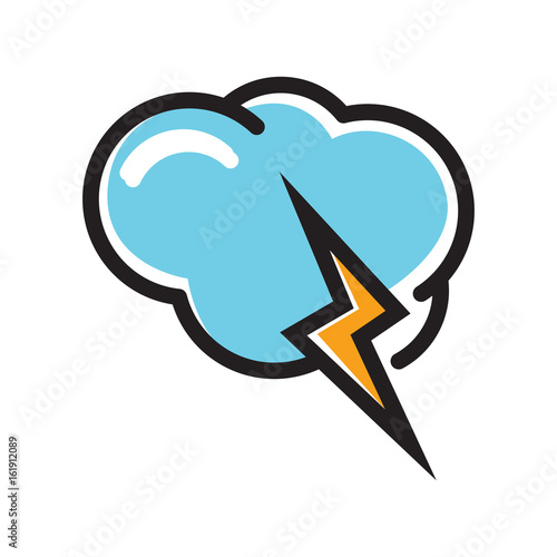 Brainstorming Cloud Power Creative Solution Unique Symbol