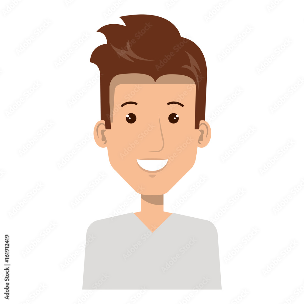 young man avatar character vector illustration design young man avatar character vector illustration design