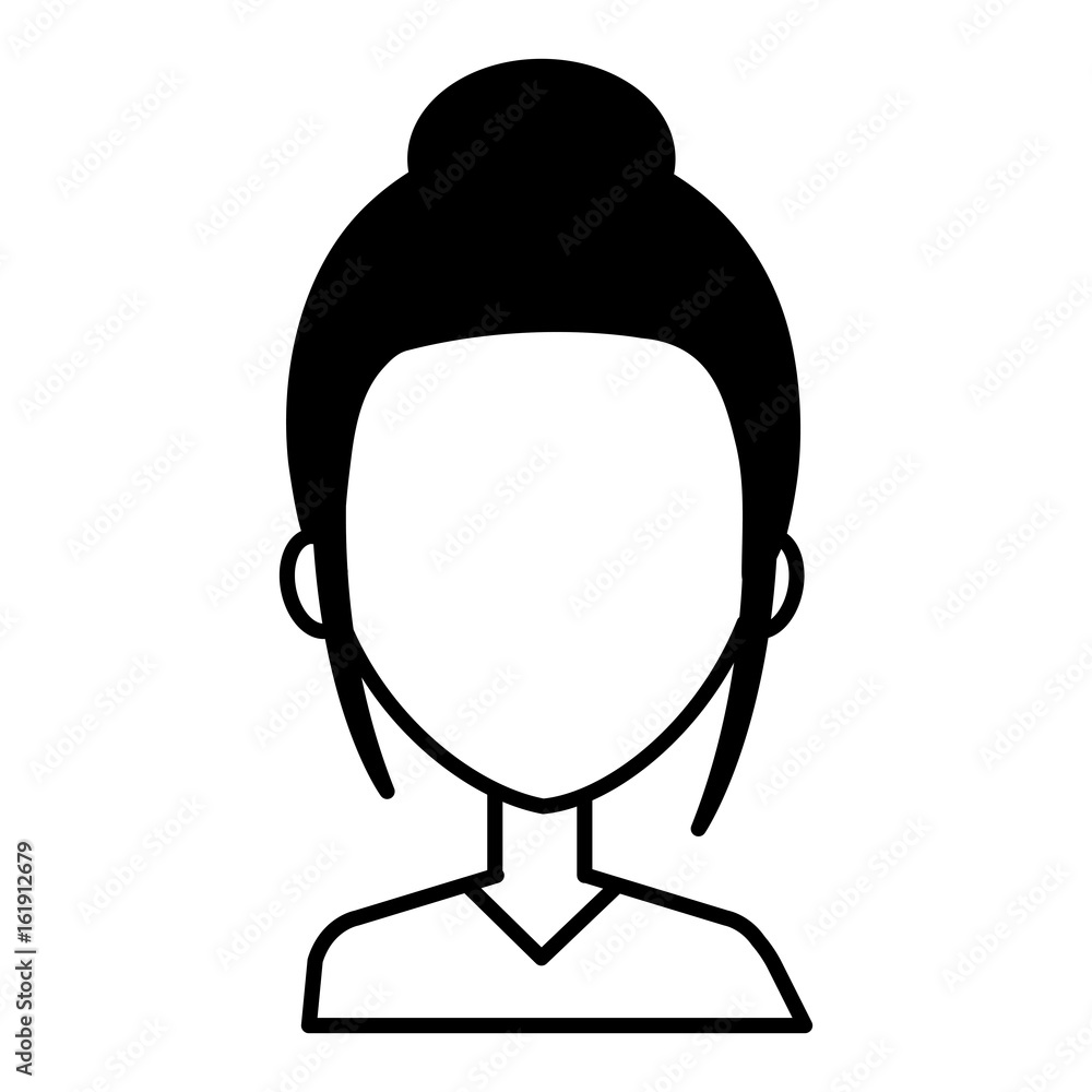 Obraz premium beautiful and young woman character vector illustration design