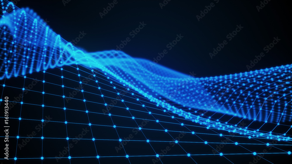 custom made wallpaper toronto digitalAbstract 3d Surface Looks Like Funnel. Futuristic Technology Style. Perspective Grid Background Texture. 3d Illustration.