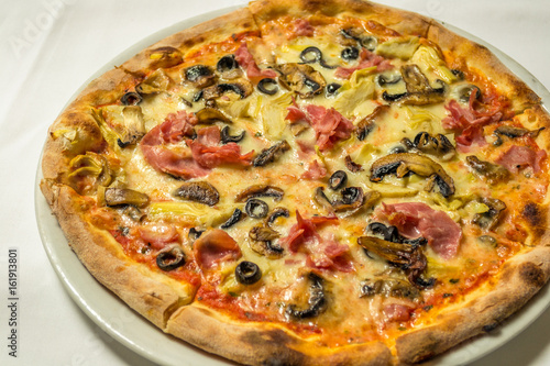 Italian pizza with olives
