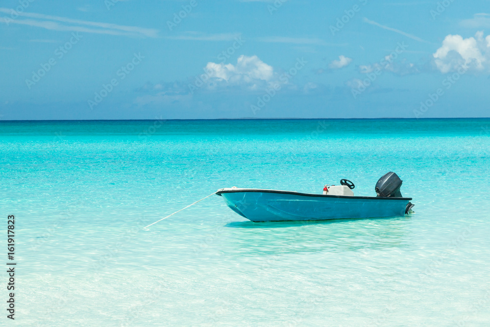 Naklejka premium Little Boat in the water