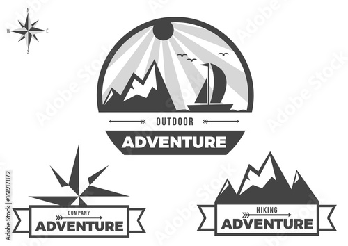 Adventure travel logos