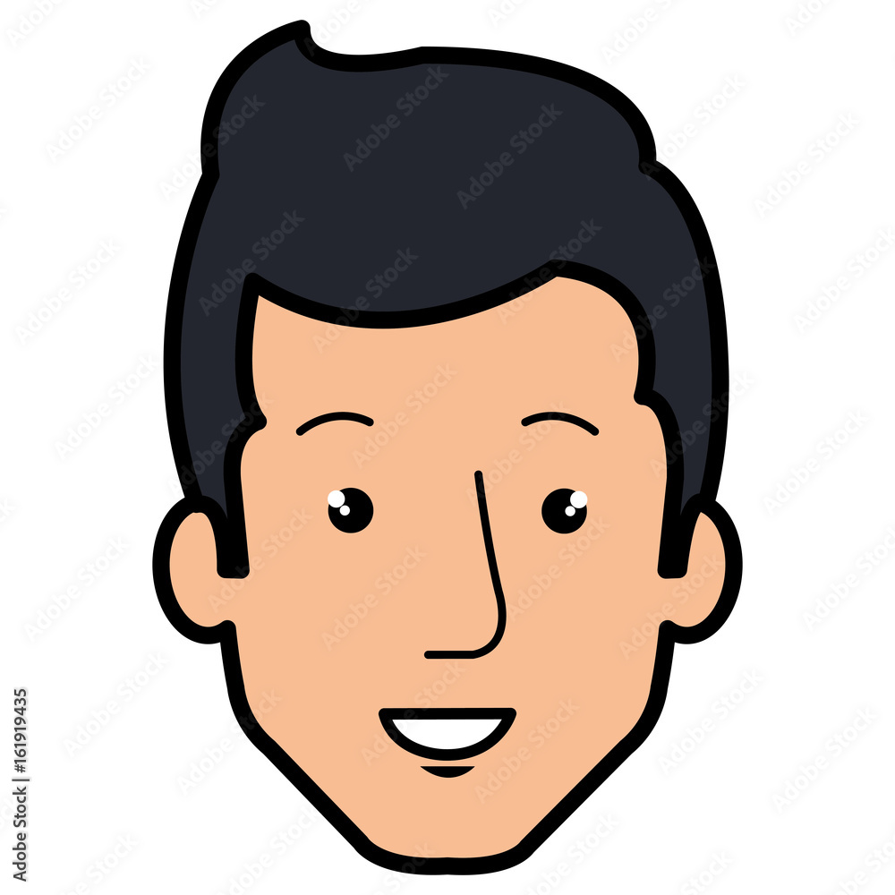 young man head avatar character vector illustration design young man head avatar character vector illustration design