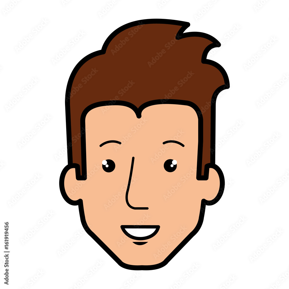 young man head avatar character vector illustration design young man head avatar character vector illustration design