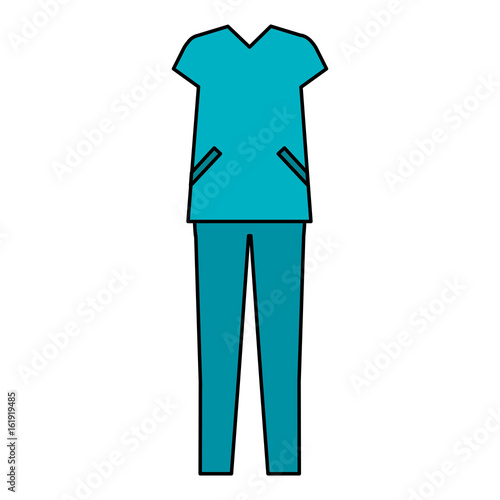 surgeon suit isolated icon vector illustration design