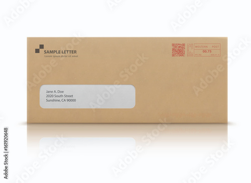 Mockup post envelope