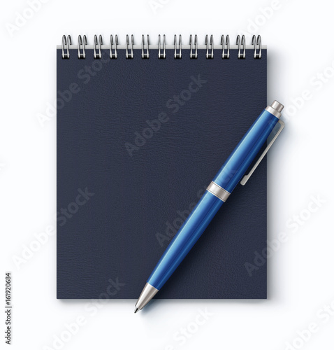 Spiral faux leather cover notebook