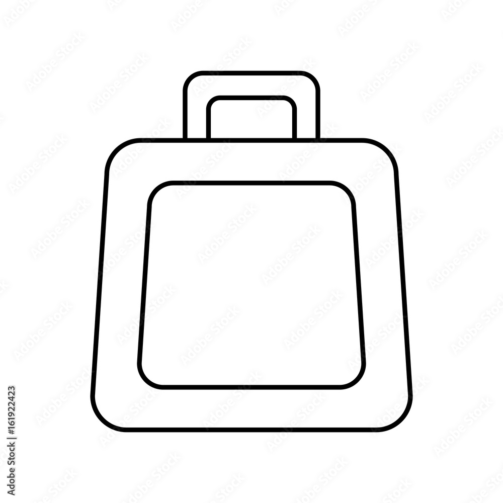 briefcase icon over white background vector illustration briefcase icon over white background vector illustration