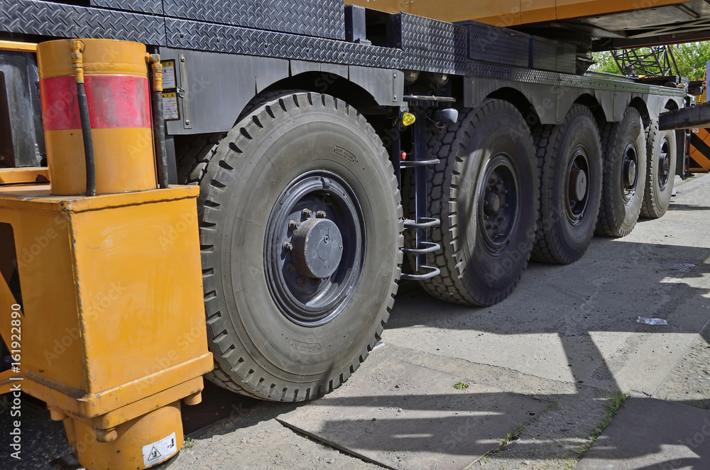 Big heavy equipment, All-terrain crane
Big heavy equipment, All-terrain crane