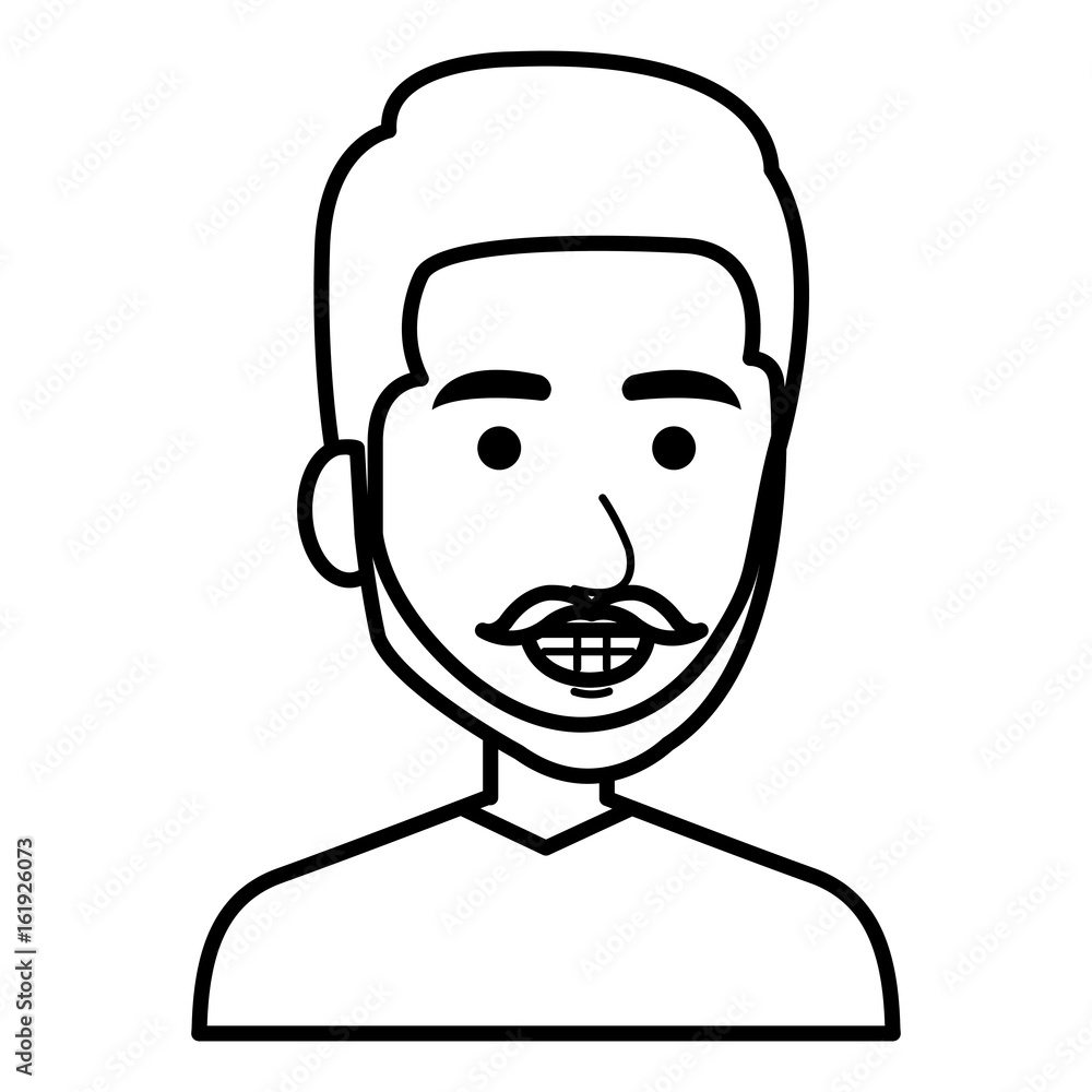 young man avatar character vector illustration design young man avatar character vector illustration design