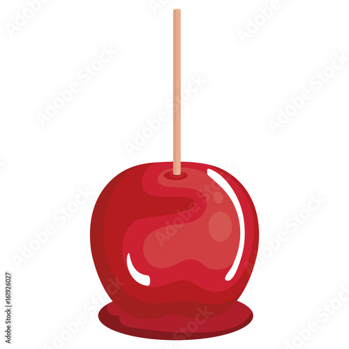 candy apple isolated icon vector illustration design