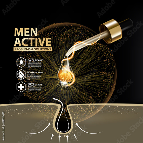 Collagen Serum Background Concept Skin Care Cosmetic