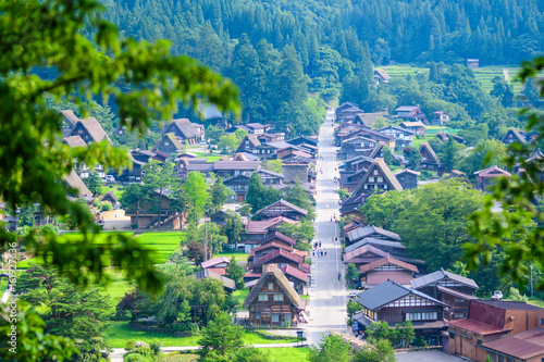 白川村の町並み