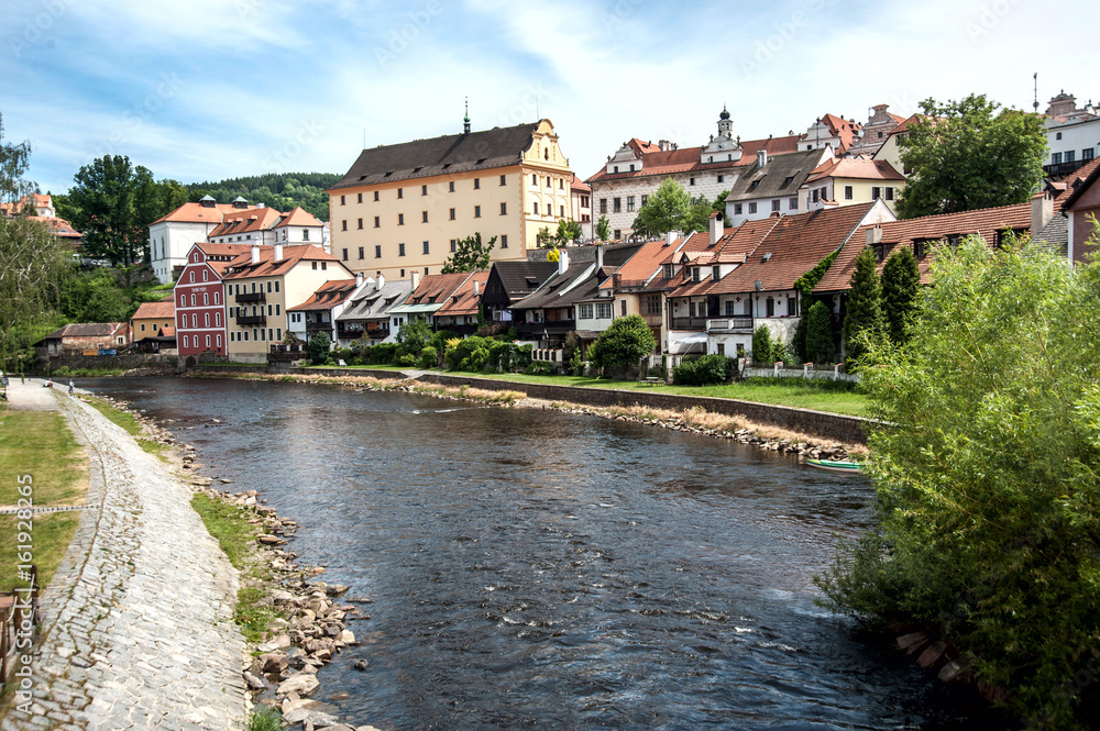 View over  the old Town of Cesky Krumlov, Czech Republic
