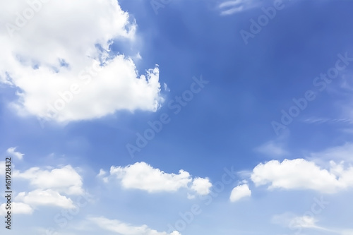 Blue sky and isolated clouds backgrouds for graphic use.