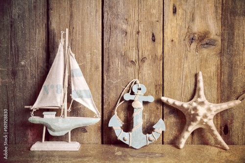 Grußkarte - Maritim - Segel...