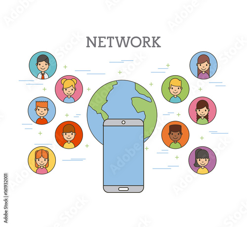 network people scenary icon vector illustration design graphic