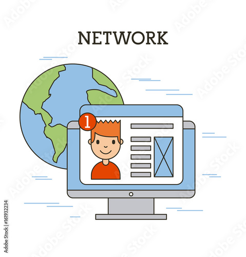 network people scenary icon vector illustration design graphic
