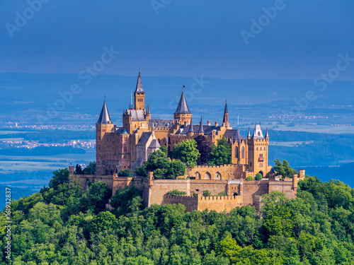 Burg Hohenzollern Castle, Swabian Alp, Baden-Wuerttemberg, Germany, Europe