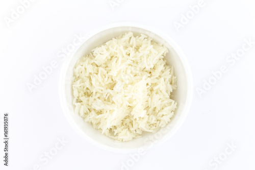 cooked rice in White Cup