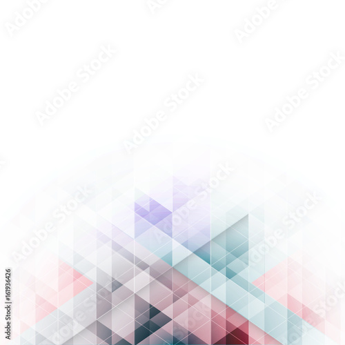 Colorful triangles design. Abstract vector background with geometric pattern.