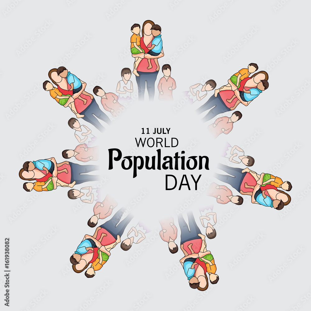 Fototapeta premium World Population Day.