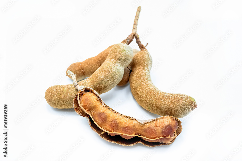 Fototapeta premium Tamarind, isolated on a white background