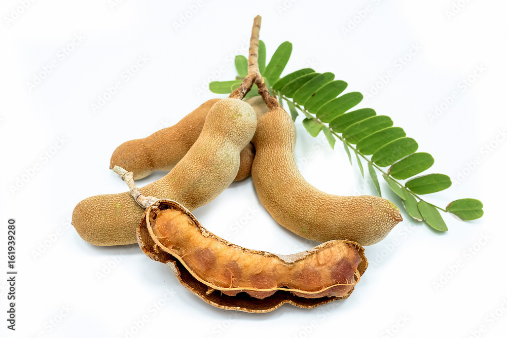 Fototapeta premium Tamarind, isolated on a white background